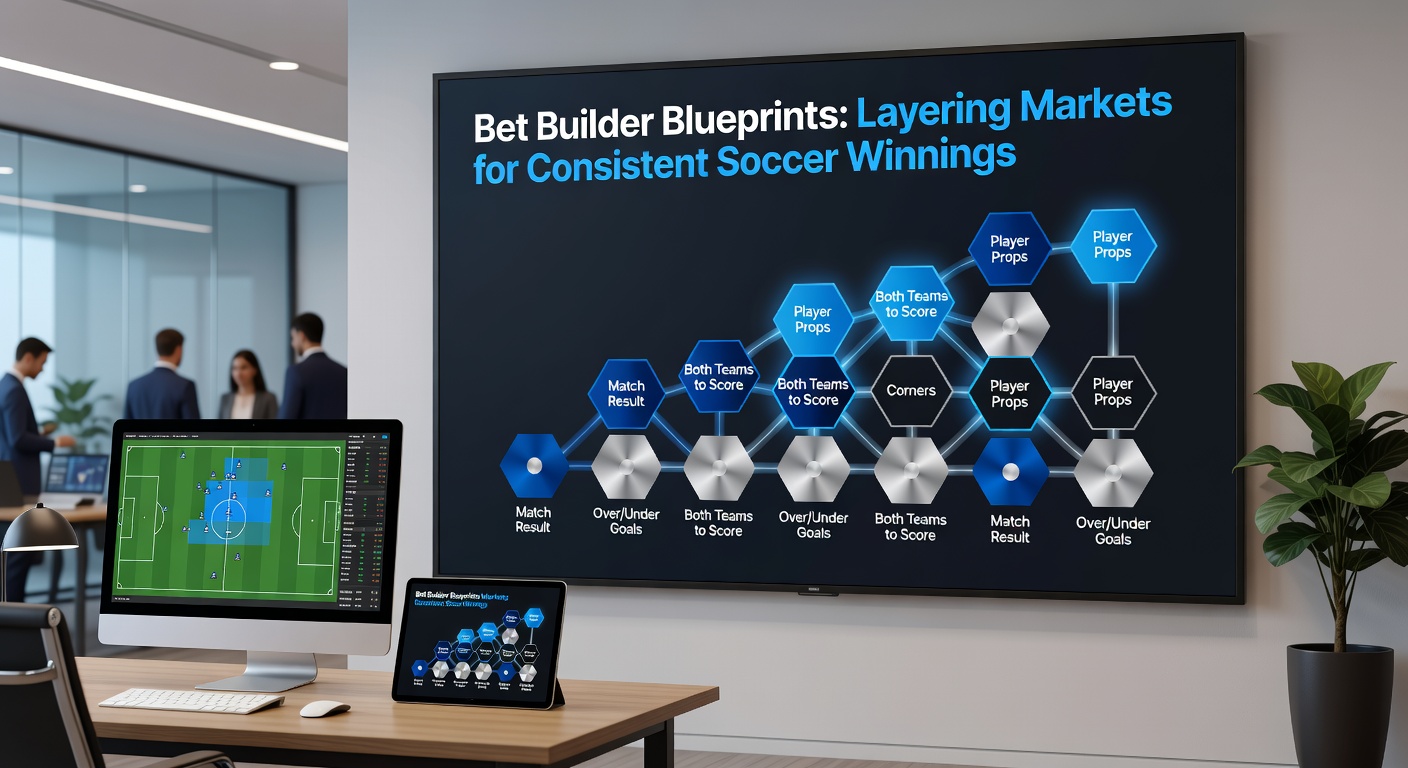 Detailed bet builder slip showing layered soccer markets including player shots, corners, and cards for a Premier League match