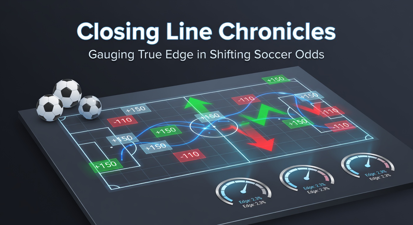 Dynamic chart showing soccer odds movement from opening to closing lines across multiple bookmakers