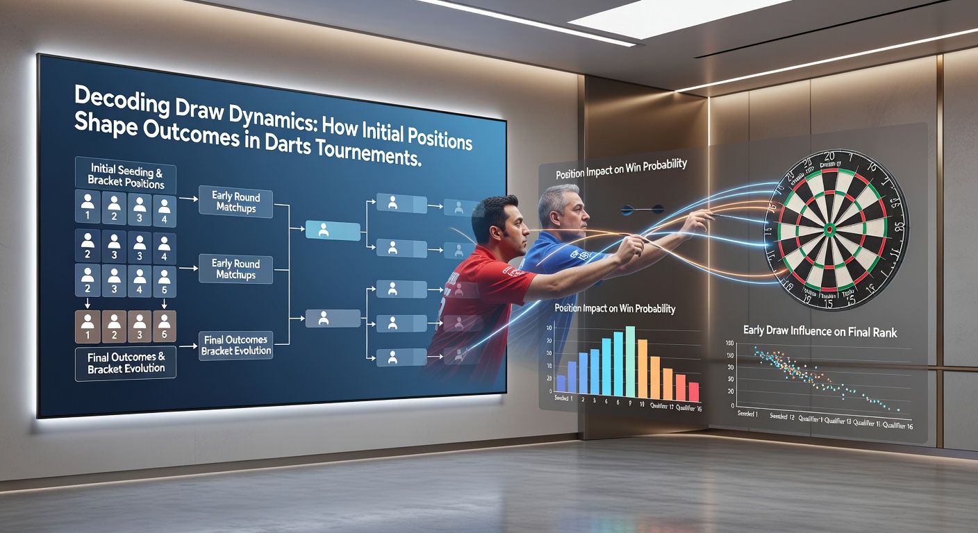 Close-up of a darts scoreboard displaying leg scores, illustrating how early leads from initial throws build match dominance