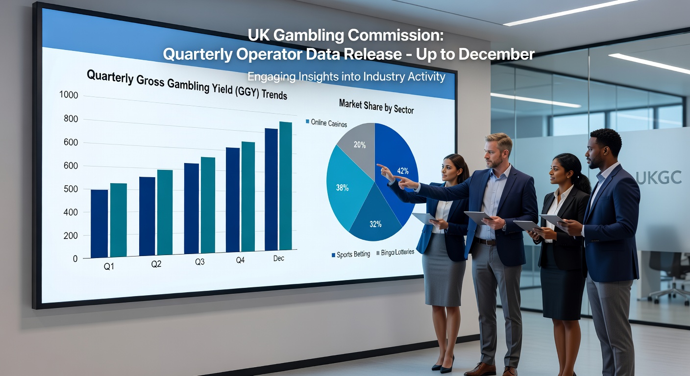 Close-up of gambling commission report charts highlighting slots GGY growth and session reductions