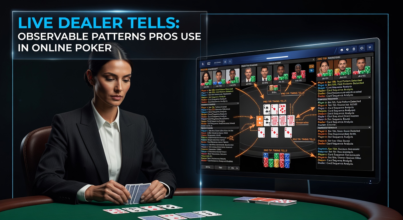 A live dealer at an online poker table expertly shuffling cards under studio lights, with player screens visible in the background