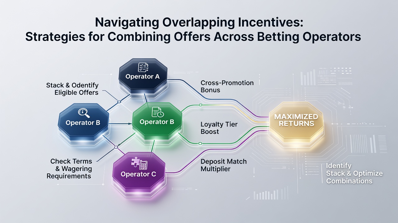 Diagram depicting a timeline of deposit sequences and bonus activations across three different betting platforms